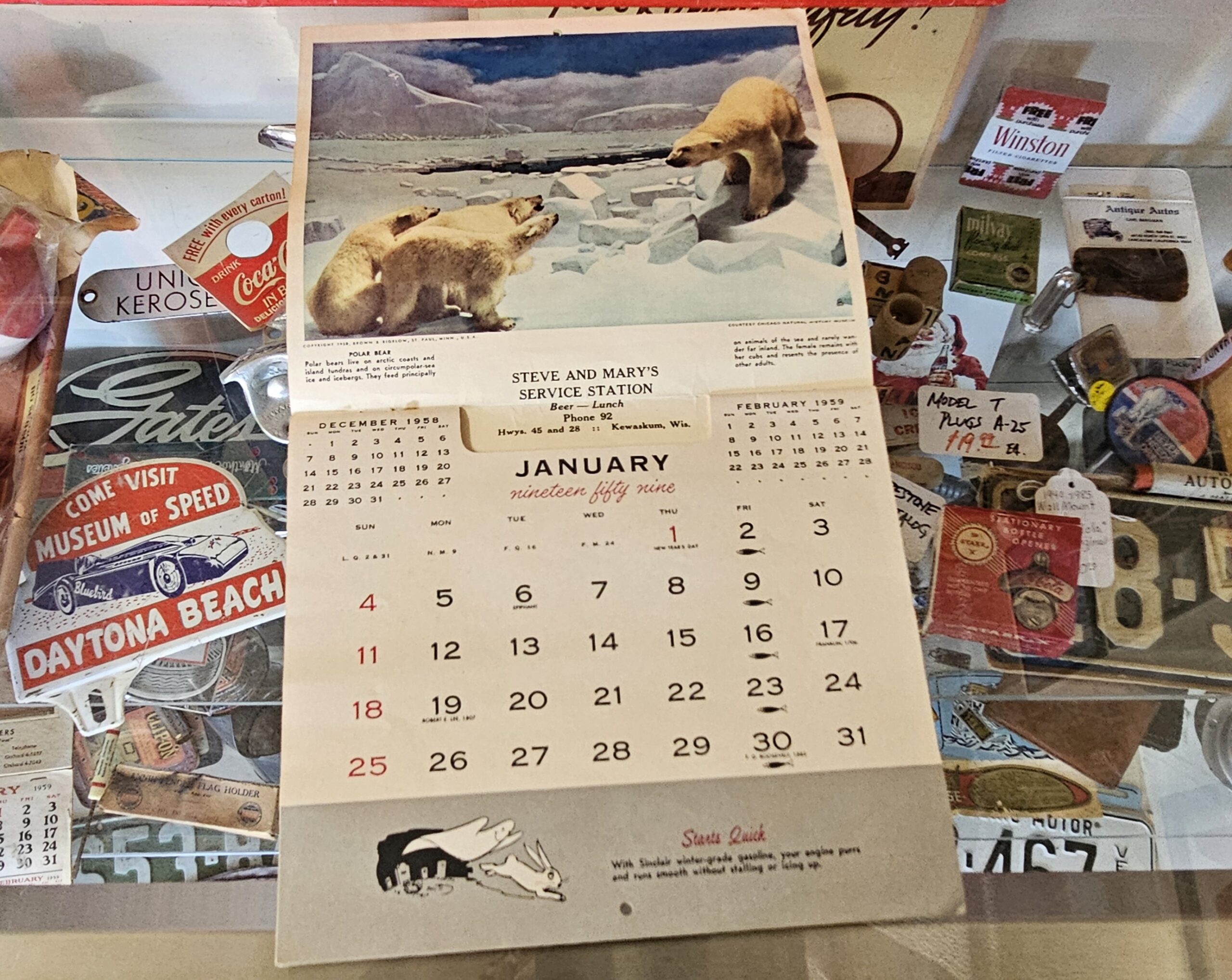 Sinclair Service Station Calendar, 1959 - Image 2