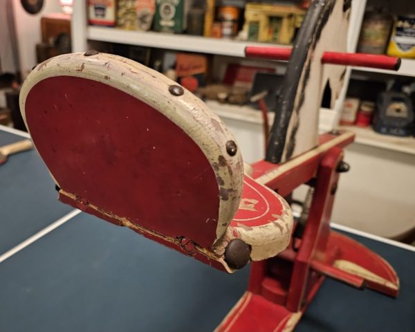 Wooden Bouncy Rocking Horse, 1950s Seat