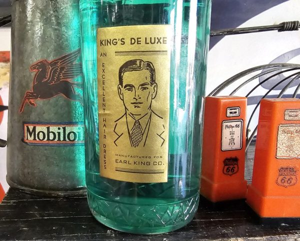 King's DeLuxe Hair Dress Bottle Label