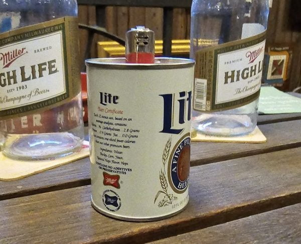 Miller Lite Beer Can Lighter Left