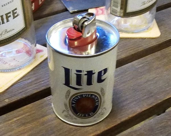 Miller Lite Beer Can Lighter Top