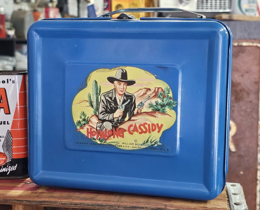 Hopalong Cassidy Lunchbox Thermos Original 1950s Very Nice