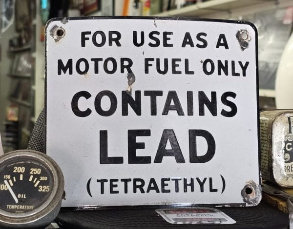 Contains Lead Tetraethyl Gasoline